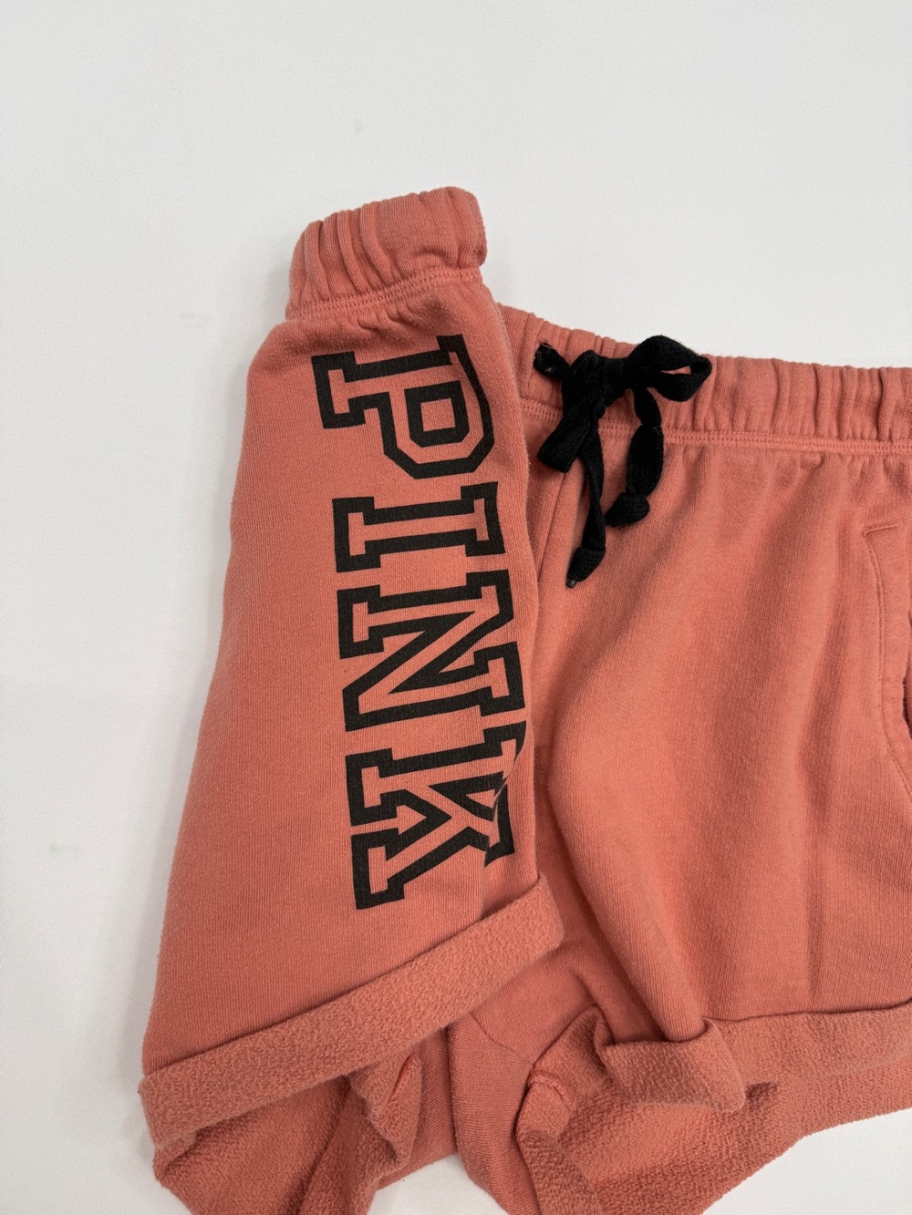 PINK Victoria’s Secret Campus Fleece Rolled Hem Lounge Shorts M